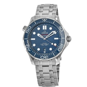 New Omega Seamaster Diver 300M Blue Dial Steel Men's Watch 210.30.42.20.03.001